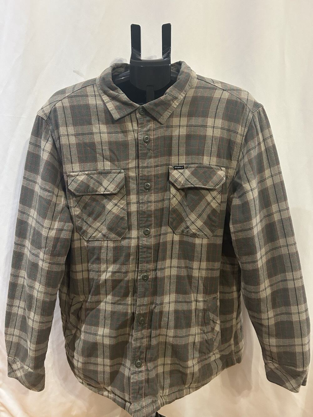 O'Neill Plaid Men's Flannel Jacket Men's size L - Picture 1 of 4